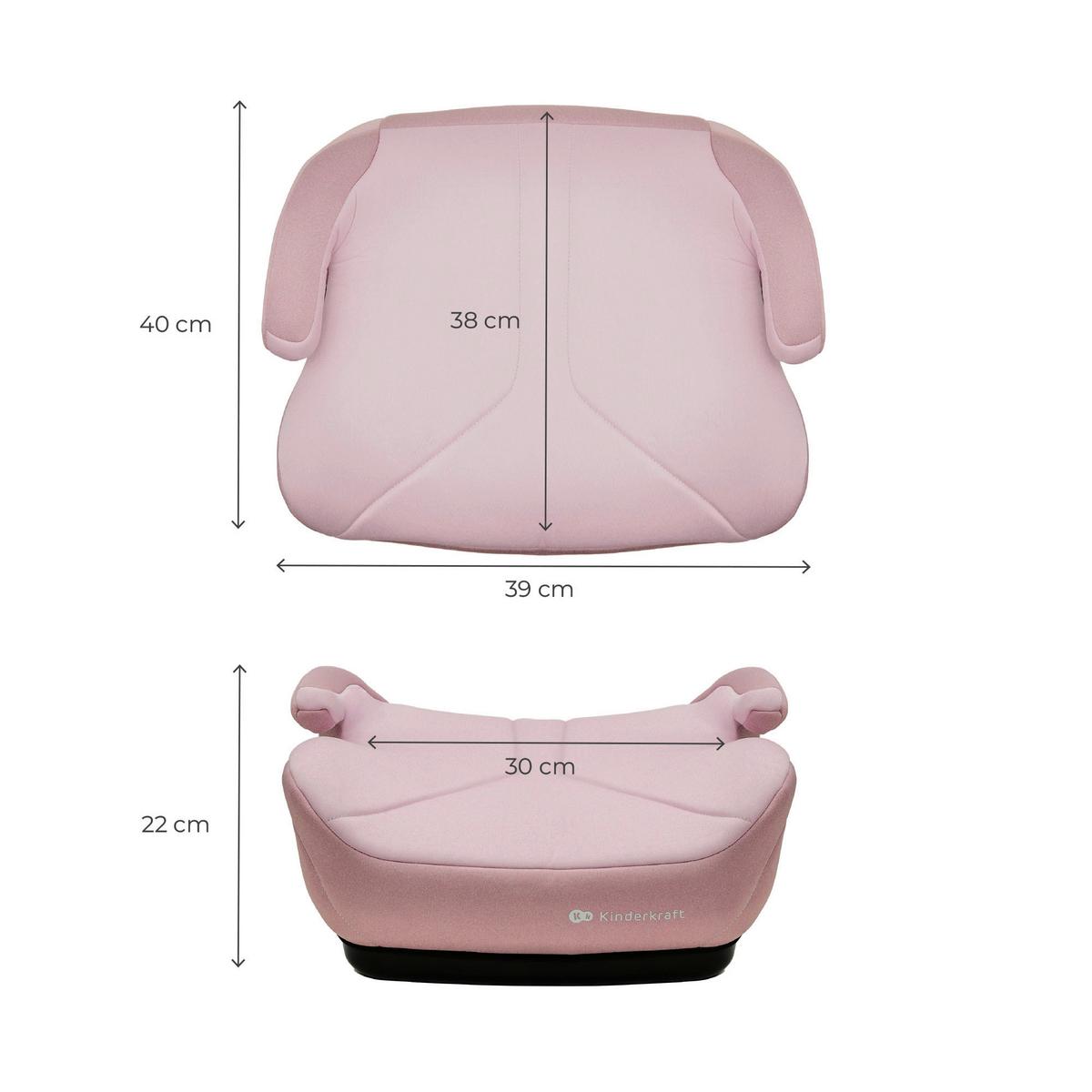 Autositzerhöhung pink I-BOOST 2 - Pink, Basics, Kunststoff (39/40cm) - Kinderkraft