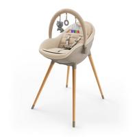 Babyhochstuhl Fini Up Beige - Beige, Basics, Textil (52-66/58/82-107cm) - Kinderkraft