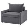 Schlafsessel Cologne Dunkelgrau B: 92cm - Dunkelgrau/Schwarz, Design, Textil (92/89/103cm) - MID.YOU