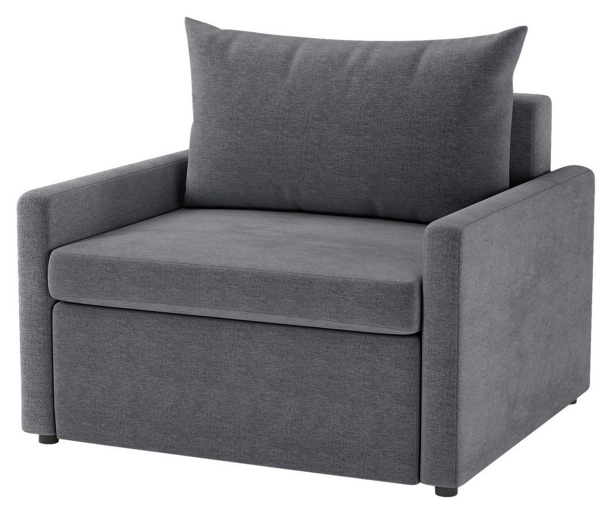 Schlafsessel Cologne Dunkelgrau B: 92cm - Dunkelgrau/Schwarz, Design, Textil (92/89/103cm) - MID.YOU