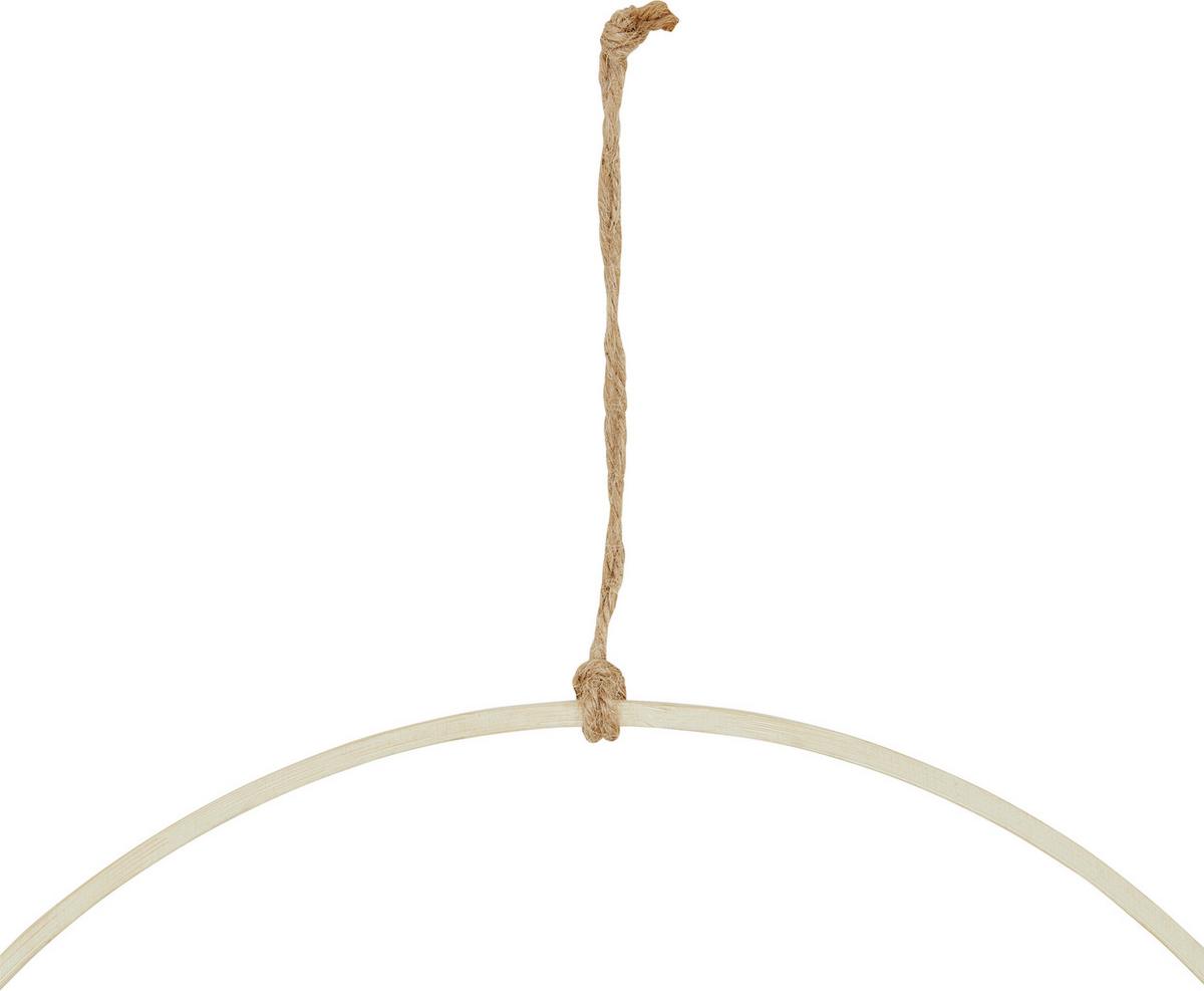 Fali Dekoráció Boho - sötétbarna/világosbarna, Basics, természetes anyagok (30/30/1cm)