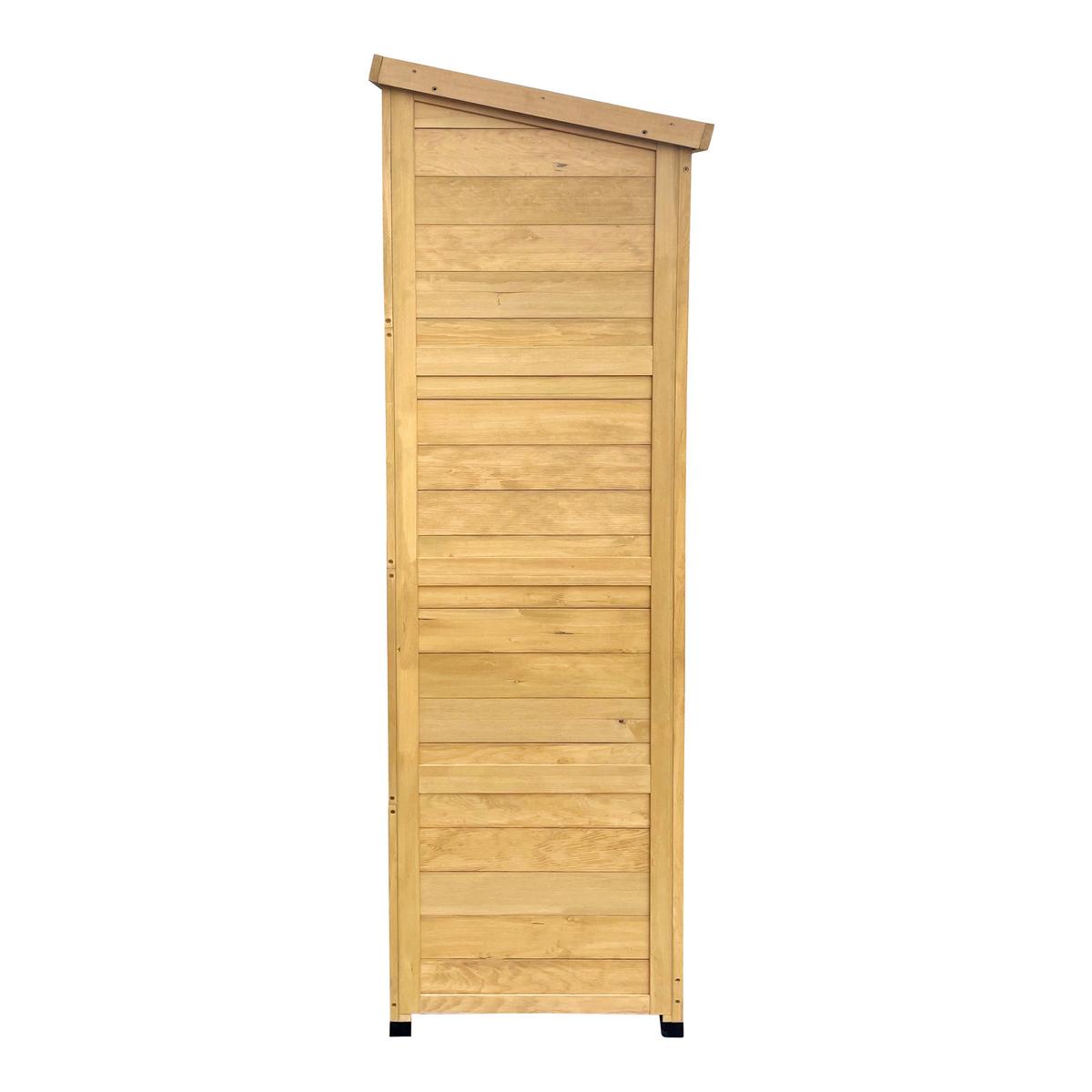 Geräteschrank Hugo - Braun, Basics, Holz (52/85/174cm) - Ambia Garden