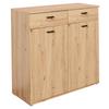 Schuhschrank Daniela Eiche Artisan Dekor B: 100 cm - Eiche Artisan, MODERN, Holzwerkstoff (100/100/40cm)