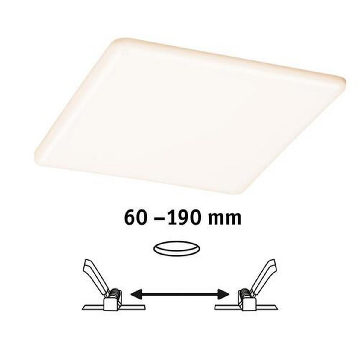 Led-paneel L: 21,5 Cm Mit Zigbee-Technologie - Weiß, Basics, Kunststoff (21,5/21,5cm) - Paulmann