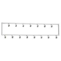 Wandgarderobe Wohhnling Silberfarben B:80 Cm - Silberfarben, MODERN, Metall (80/20/4cm) - MID.YOU