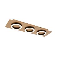 STROPNÉ LED SVIETIDLO EMILORE - čierna/cappuccino, Modern, kov/plast (60/18/5,1cm) - Mömax