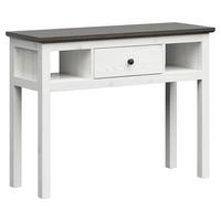 Schminktisch Bondy Kiefer Dekor/Weiß B: 114 cm mit Lade - Lärchefarben/Graphitfarben, KONVENTIONELL, Holzwerkstoff (114/86/41cm) - MID.YOU