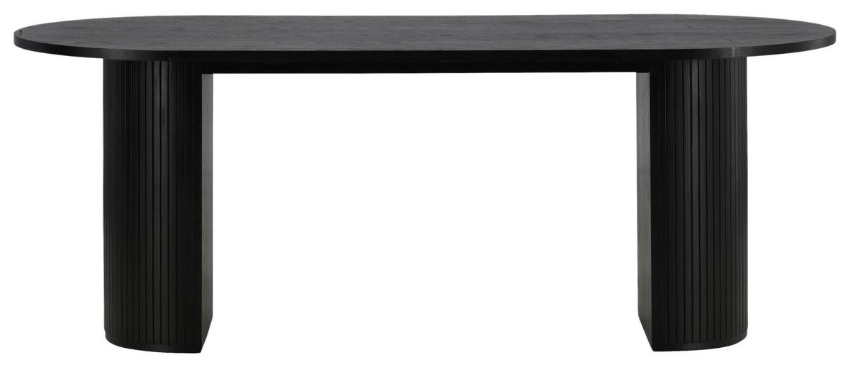 Esstisch Bianca - Schwarz, Design, Holz/Holzwerkstoff (200/90/75cm) - Livetastic