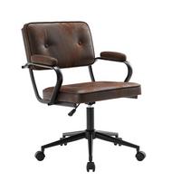 Kancelárska stolička COLT -EXKLUSIV- - čierna/tmavohnedá, Lifestyle, kov/drevo (62/85-95/63cm) - Mömax
