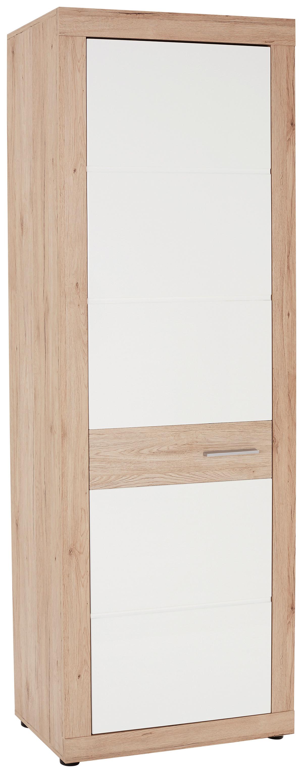 PREDSIEŇOVÁ SKRIŇA MALTA - biela/farba duba, Modern, kompozitné drevo (65/196,8/36cm)
