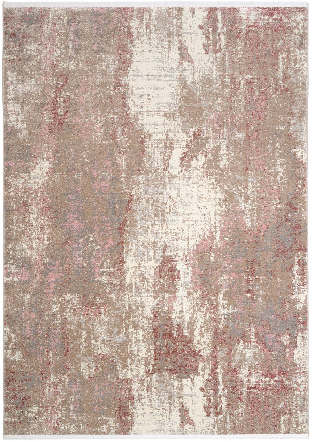 Webteppich Limoges - Creme/Rosa, Design, Textil (200/290cm) - Novel