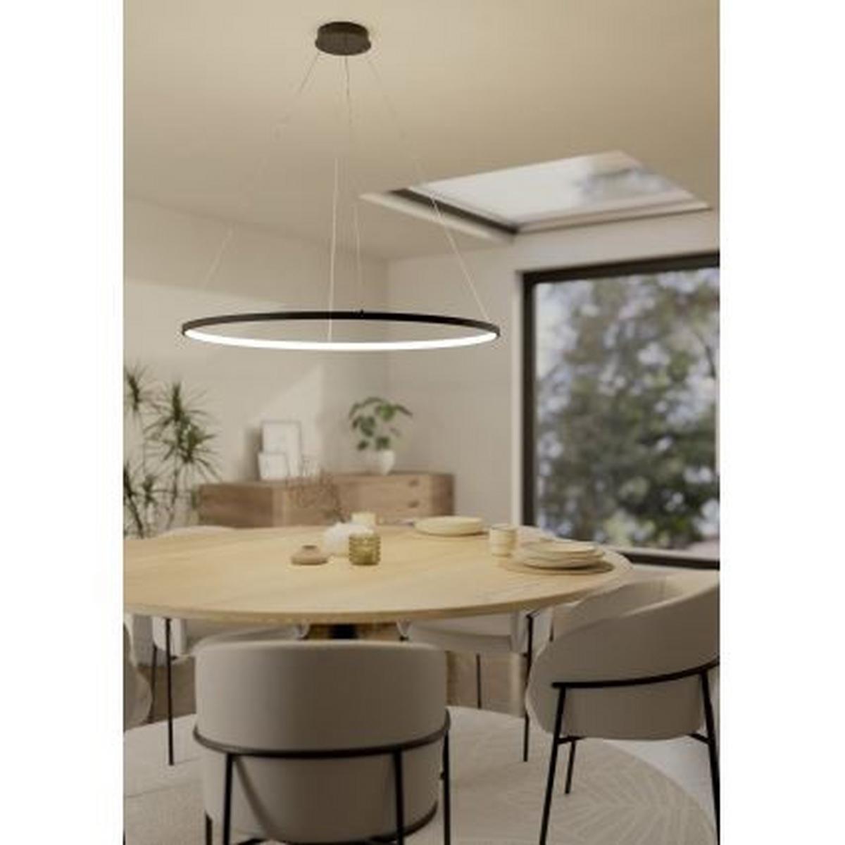 ZÁVESNÉ LED SVIETIDLO PARRUTA - čierna/biela, Design, kov/plast (99/150cm)