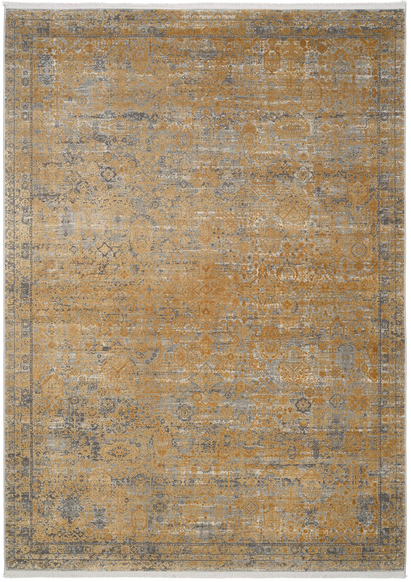 VINTAGE-TEPPICH COLORE - Goldfarben, LIFESTYLE, Textil (80/150cm) - Dieter Knoll