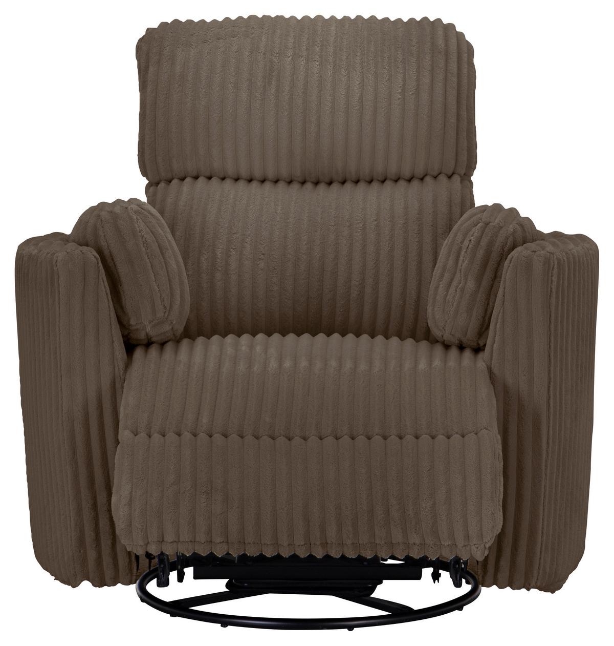 Fernsehsessel Palermo Cappuccino B: 100,5 Cm - Schwarz/Cappuccino, Design, Holz/Textil (100.5/96/103.5cm) - Livetastic