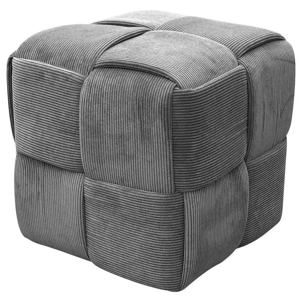 POUF Urban Grau gepolstert