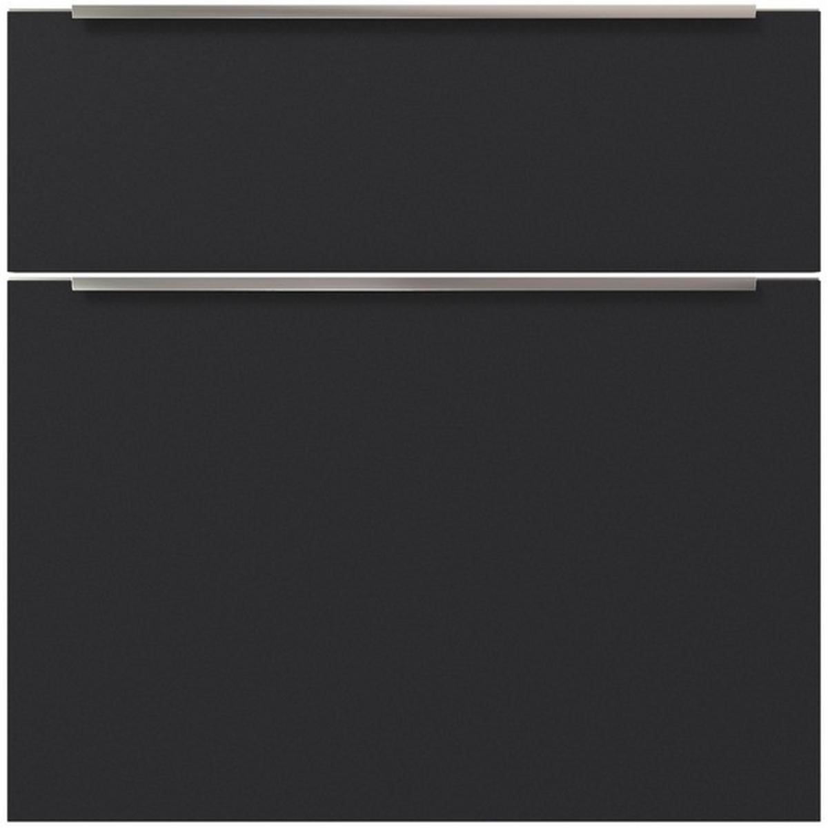 Badmöbel-Set 4-Tlg. Eastbourne B: ca. 230 cm Grau/Schwarz - Schwarz/Grau, Holzwerkstoff (230cm)