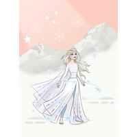 Fototapete Frozen Winter Magic - Rot/Weiß, Trend, Textil (200/280cm)