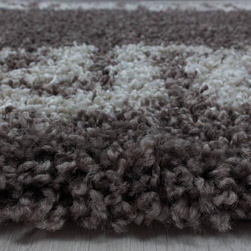 Hochflor Teppich Taupe Naturfaser Hera Ø 200 Cm - Taupe, Design, Textil (200cm)