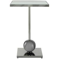 Beistelltisch Leva 125 Graphitfarben B: 42 Cm - Graphitfarben, Design, Glas/Metall (42/42/62cm) - Kayoom