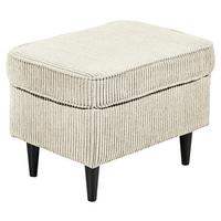 Hocker Oskar Creme B: 63 Cm - Creme/Schwarz, Basics, Textil (63/43/42cm) - MID.YOU