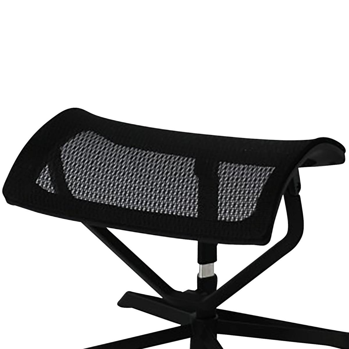 Kancelářska židle bez opěradla OTTOMANN černá - černá, Basics, kov/textil (43/46/33cm) - MID.YOU