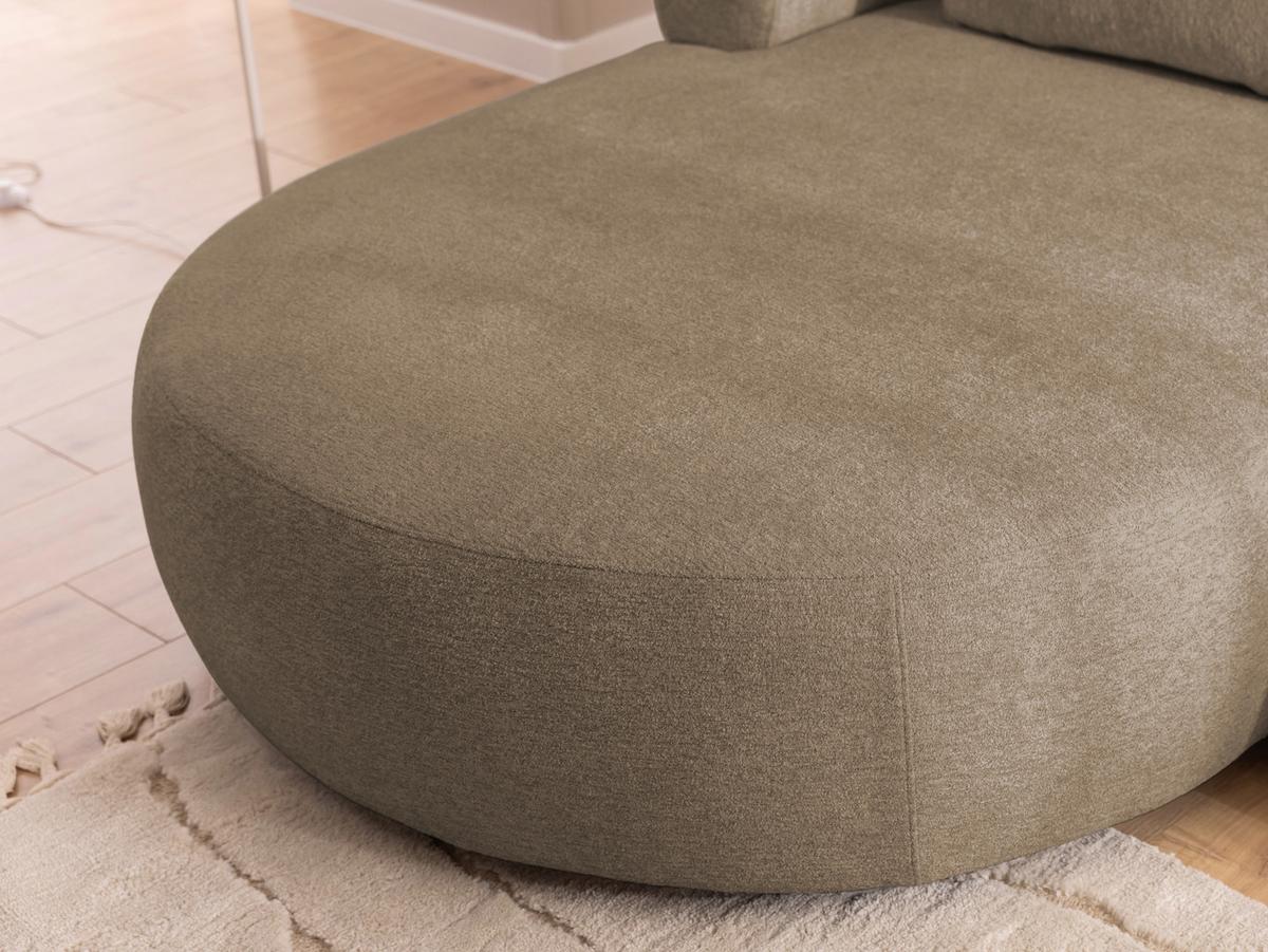 Ecksofa Ferro Braun S: 156x256 cm - Schwarz/Braun, Design, Textil (156/256cm) - Livetastic