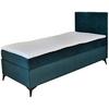 Boxspringbett Mit Topper 90x200 Cm Evan - Dunkelgrün/Schwarz, Basics, Textil (90/200cm) - P & B