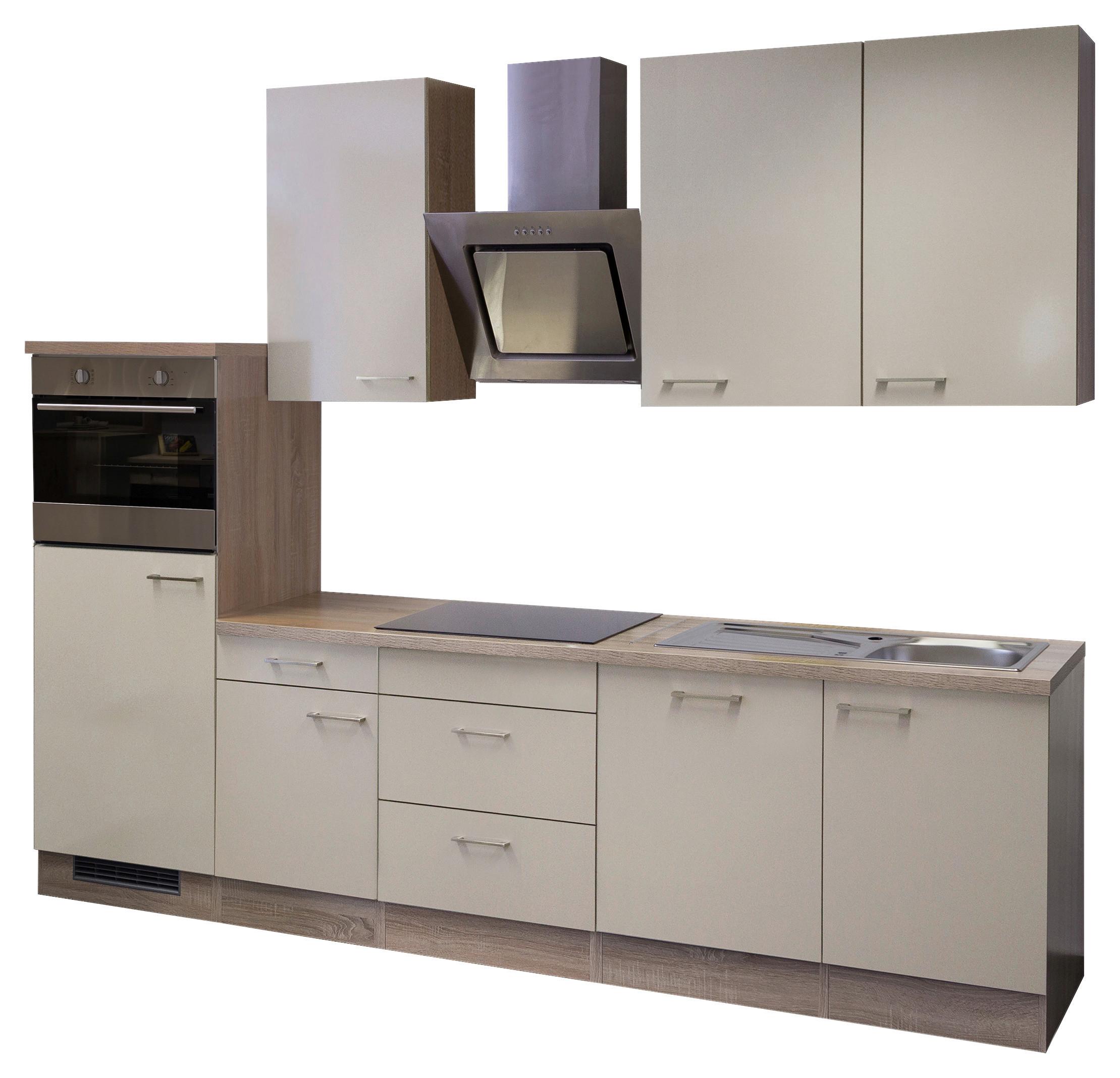 Küchenblock Nepal Sonoma Eiche/Kaschmir B: 280cm - Kaschmir/Sonoma Eiche, MODERN, Holzwerkstoff (280cm) - FlexWell