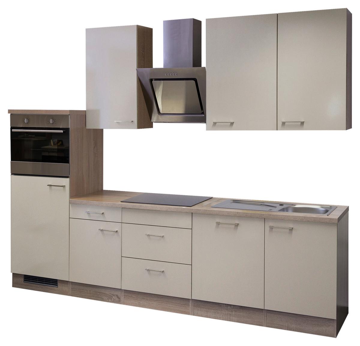 Küchenblock Nepal Sonoma Eiche/Kaschmir B: 280cm - Kaschmir/Sonoma Eiche, MODERN, Holzwerkstoff (280cm) - FlexWell