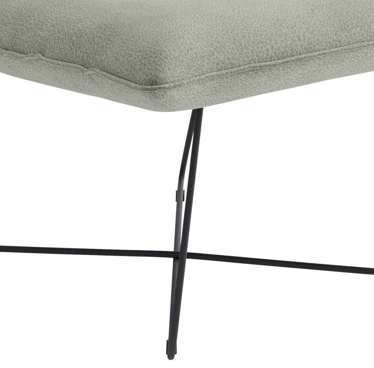 Sessel Skyway Hellgrau B: 68 Cm - Hellgrau/Schwarz, Design, Textil (68/84/81cm) - Livetastic