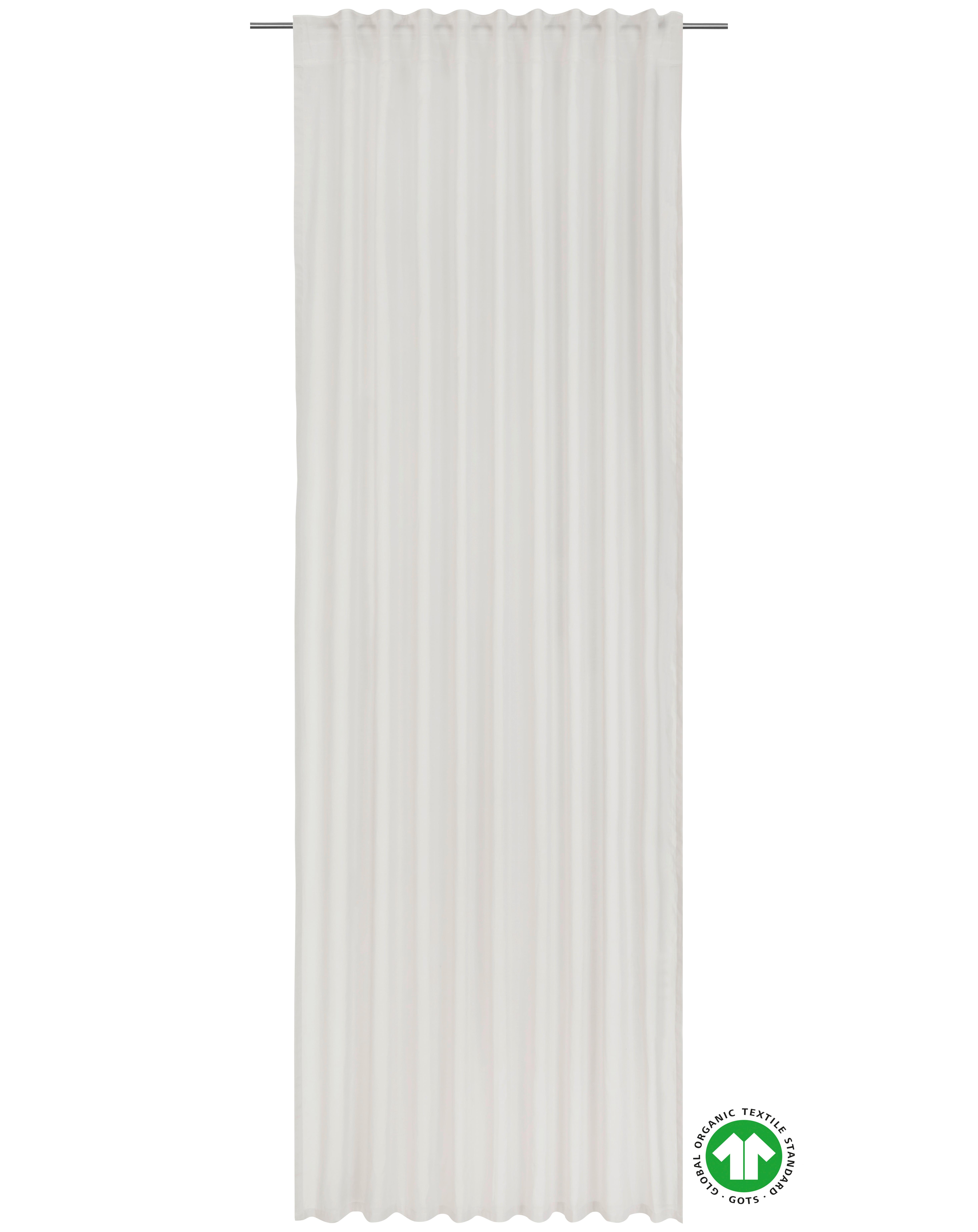 HOTOVÝ ZÁVĚS Bio-Luise, 2ks, 140/267cm - bílá, Natur, textil (140/267cm) - ecoTree