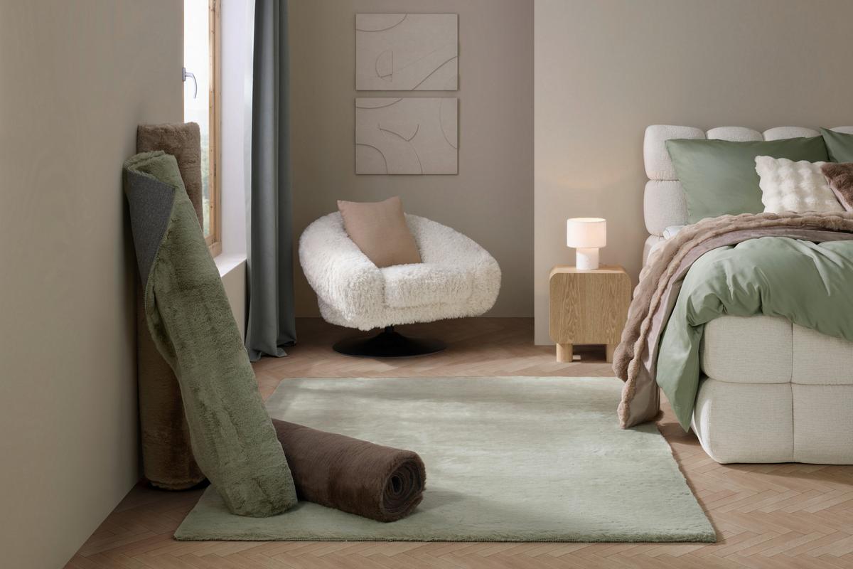 Kožušinový vankúš Bella, 45/45cm, prírodné farby - prírodná farba, Modern, textil (45/45cm) - Premium Living