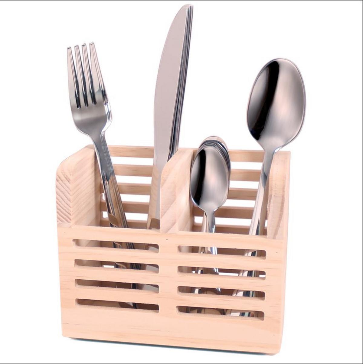 Besteckset Sophia - Edelstahlfarben, KONVENTIONELL, Metall - Luca Bessoni