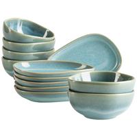 Snackschalenset Cordelia Grün, 12-Teilig - Grün, Trend, Keramik - Mäser
