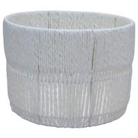 Košík CASEI ROUND -L- CASEI ROUND - biela, Konventionell, kov/papier (28/20cm) - Mömax