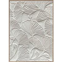 Obraz na plátně Denise, 100/140cm - bílá/přírodní barvy, Moderní, dřevo/textil (100/140cm) - Premium Living