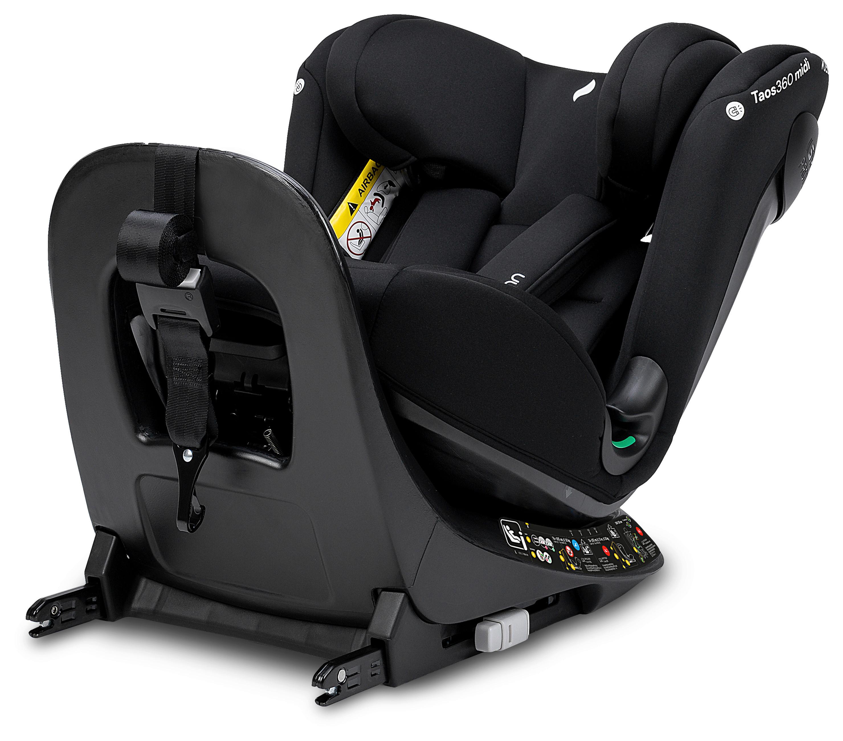 Reboarder-kindersitz Taos 360 Midi - Schwarz, Basics, Kunststoff (44/59,5/55cm) - Osann