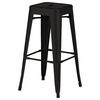 Barhocker-set Tempe - Schwarz, Design, Metall (43/76/43cm) - Livetastic