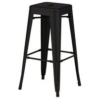 Barhocker-set Tempe - Schwarz, Design, Metall (43/76/43cm) - Livetastic