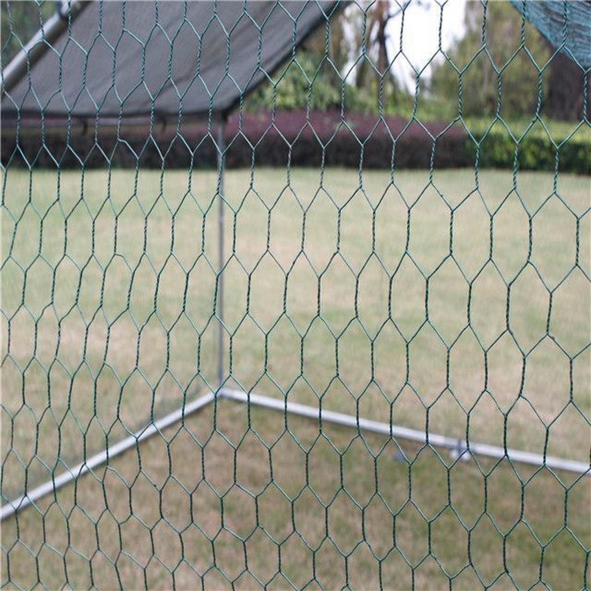 Heimtiergehege Zi-Cr342 400x250x300 cm Verzinkte Rohre - Grau, Basics, Metall (400/250/300cm) - Zipper