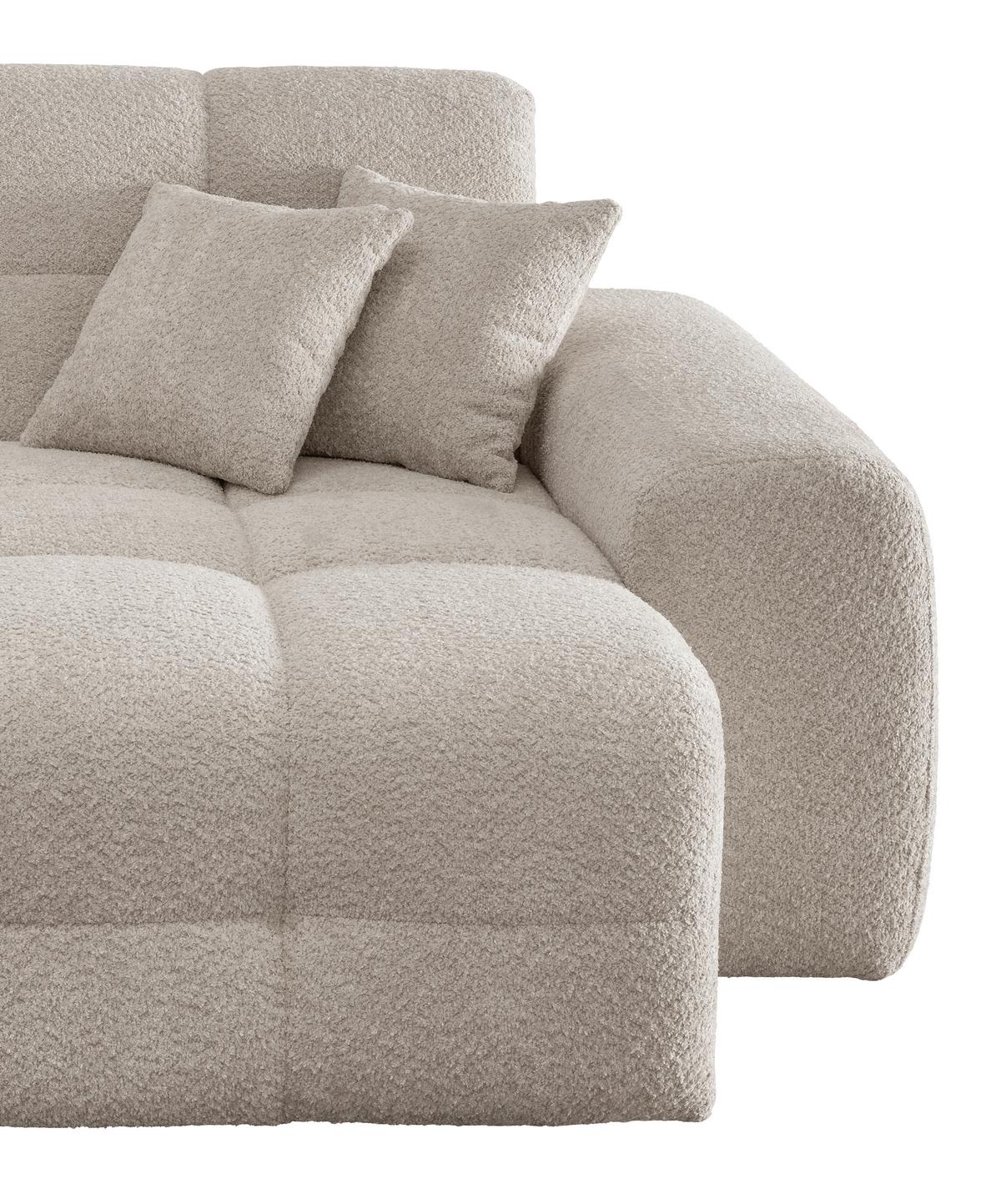 XXL-Sessel Bosco, Beige B: 181 cm - Beige/Schwarz, MODERN, Textil (181/87/155cm) - Livetastic