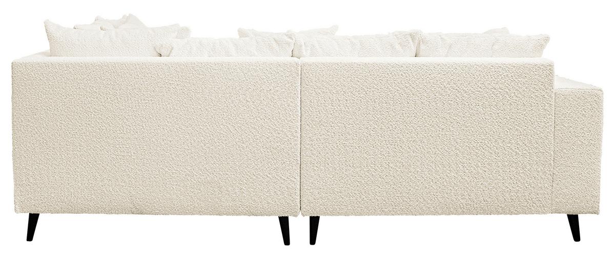 Ecksofa Pruno, Weiß S: 247x174 Cm - Schwarz/Weiß, Design, Textil (247/174cm) - MID.YOU