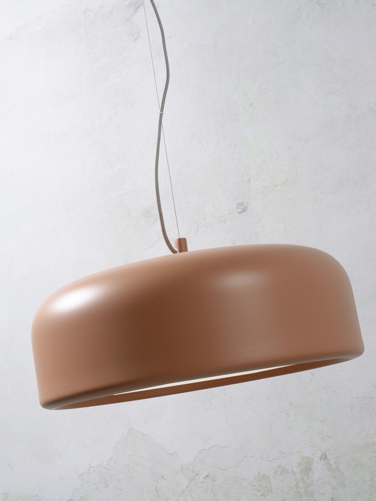 Hängeleuchte Marseille H: 176 cm höhenverstellbar - Terracotta, Design, Metall (47/176/23cm) - It's about Romi