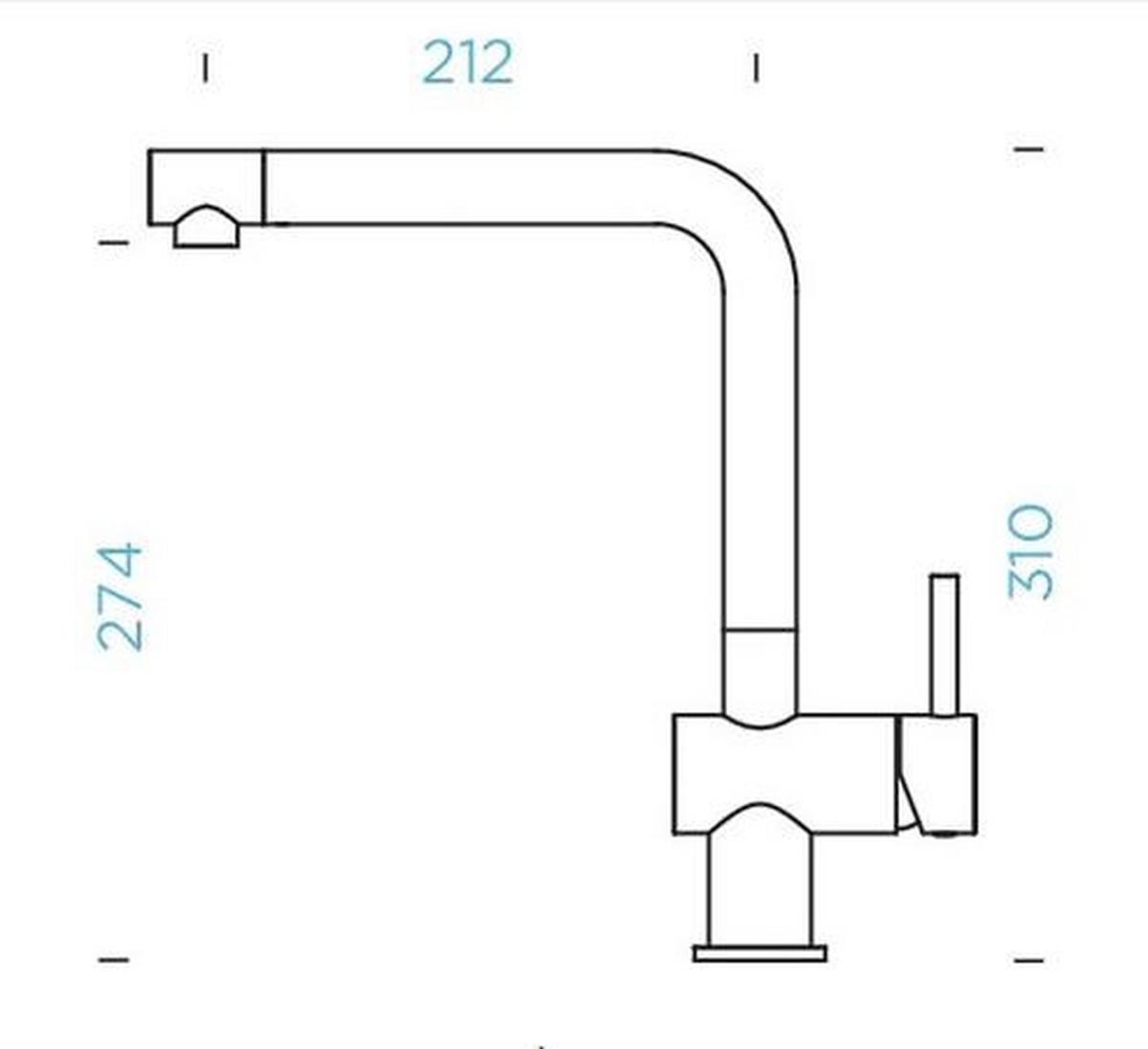 DŘEZOVÁ BATERIE EPOS - Moderní (31cm)
