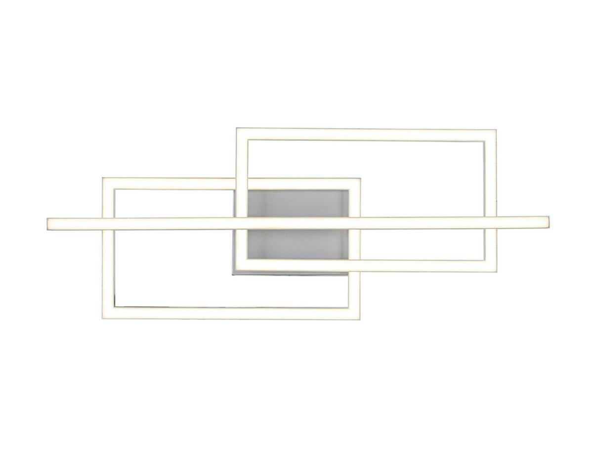 Stropní LED svítidlo BIOLI - barvy stříbra/barvy chromu, Moderní, kov/plast (63/24,5/7,7cm) - Mömax