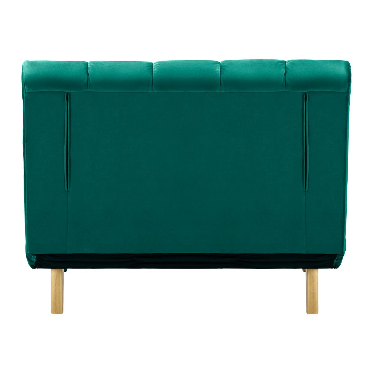 Rozkladacie kreslo Levin - zelené - zelená/prírodná farba, Modern, drevo/textil (103/94/82cm) - P & B