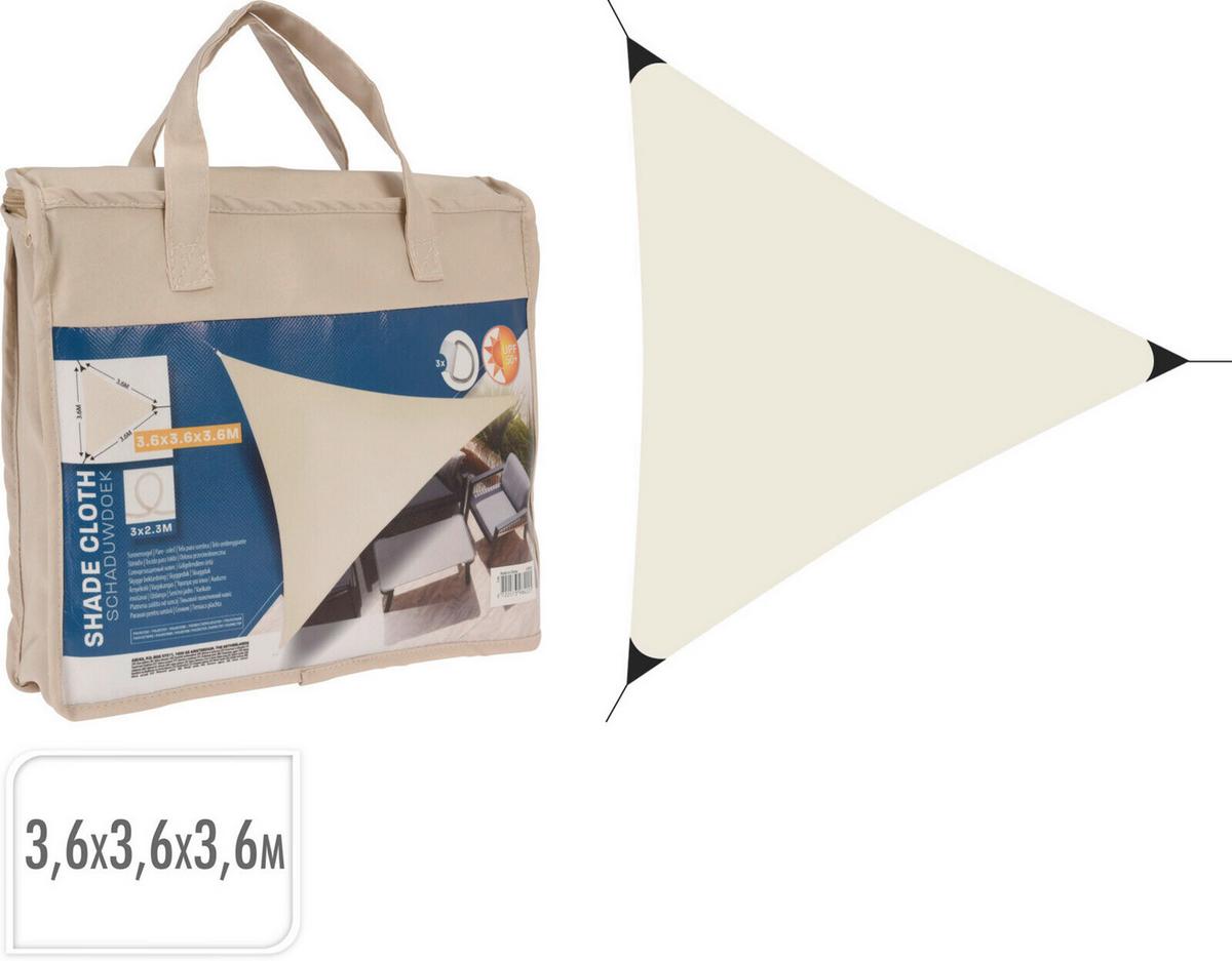 Kerti Napvitorla Kb. 360/360/360cm - Basics, műanyag (360/360/360cm)