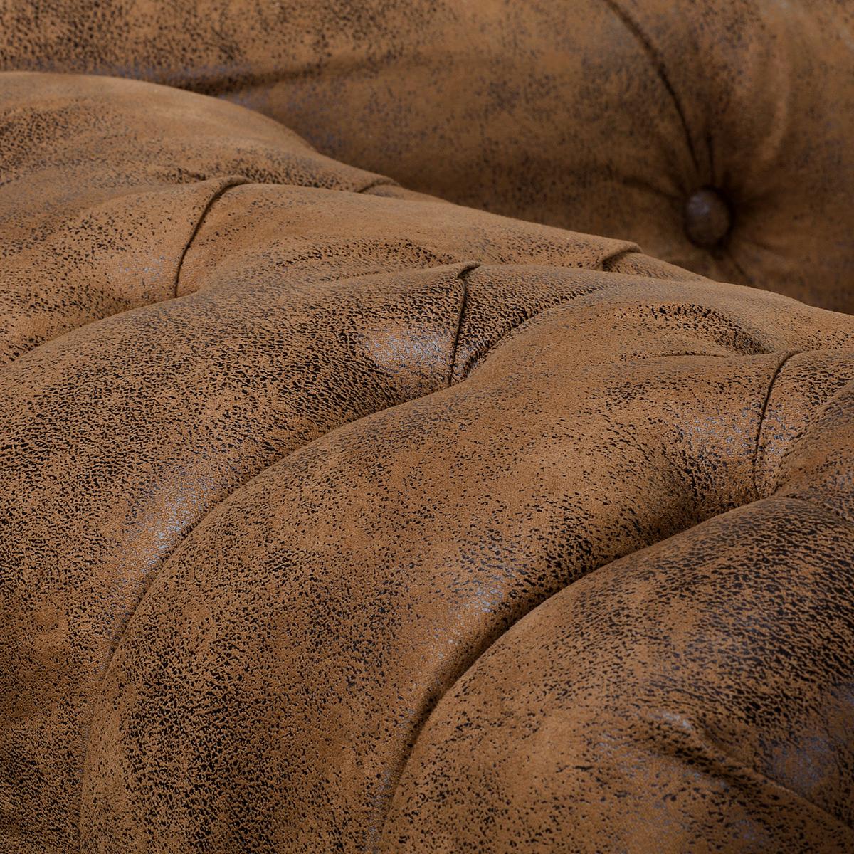 Récamiere Pako Braun B: 185cm - Braun, Design, Textil (185/93/75cm) - Livetastic