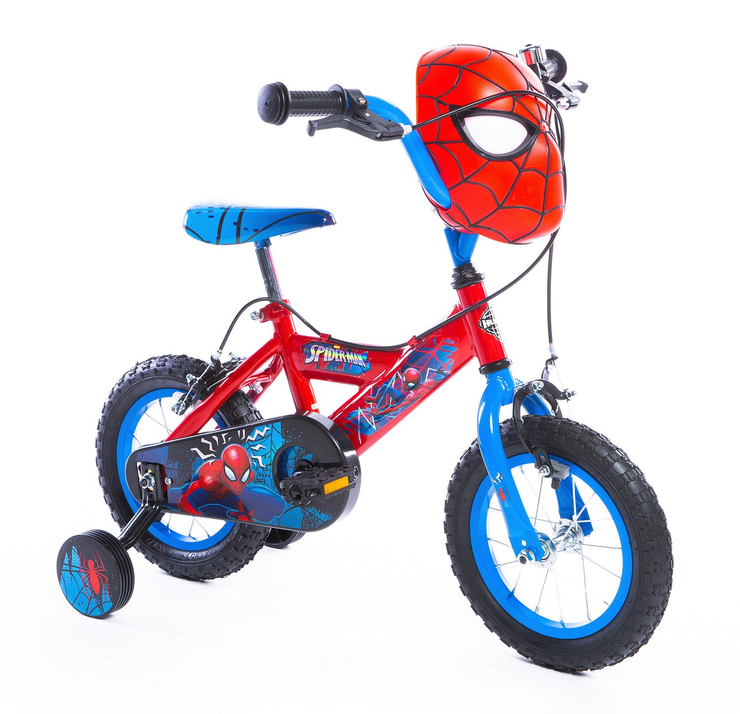 Kinderfahrrad mit Stützrädern Huffy Spider-Man 12 - Blau, Basics, Metall (54/84,5/73,5cm)