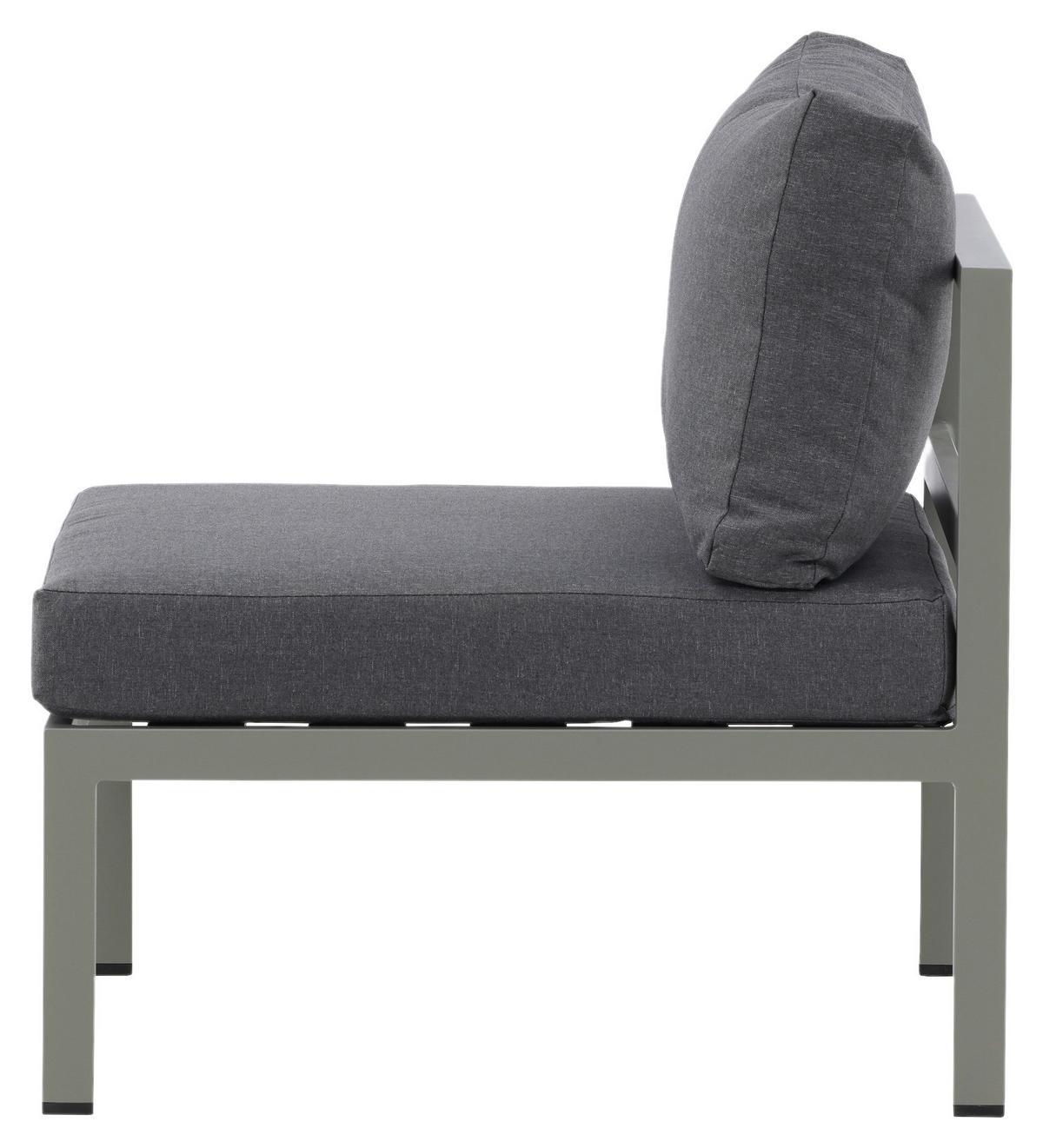 Loungesessel Copacabana - Pastellgrün/Grau, KONVENTIONELL, Metall (70/65/74cm) - Gardenson